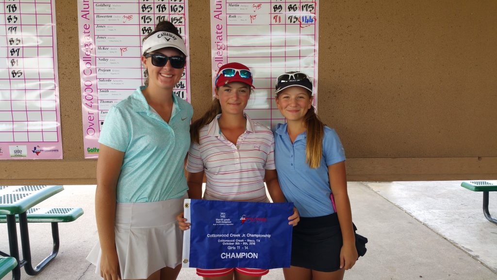 Girls 11-14 Division Winners at 2016 Cottonwood Creek Jr. Championship ( October 9, 2016 - Waco, TX) 