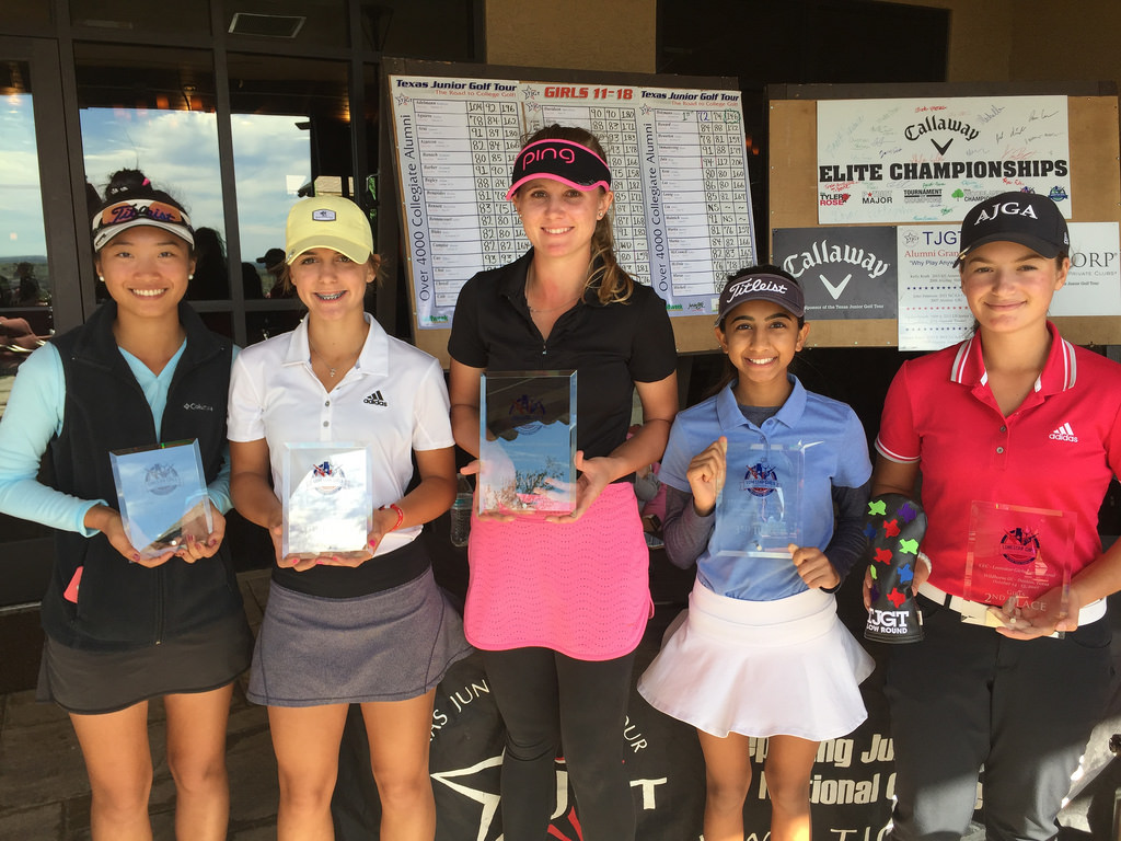Winners of girls young and older juniors