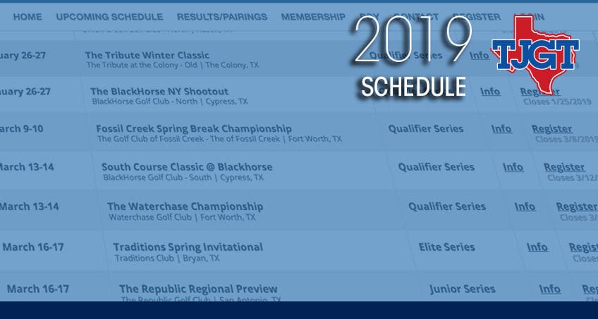2019 Spring Calendar Released