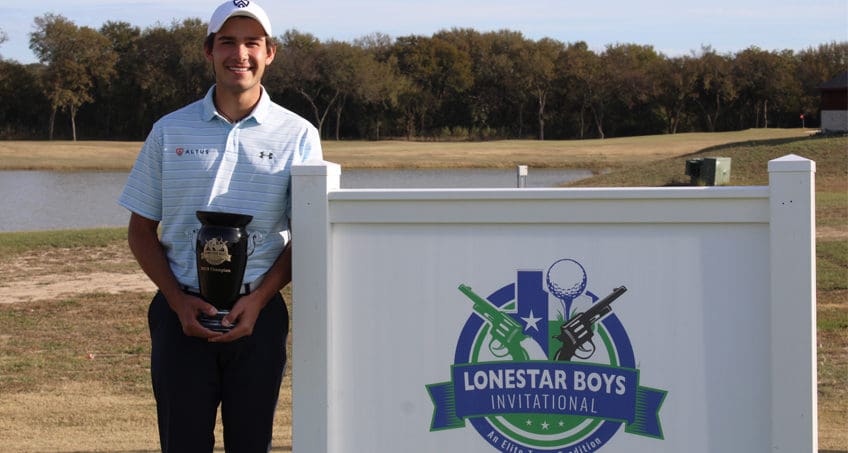 Gonzalez Captures 2019 LoneStar Boys Title with Strong Opening Round