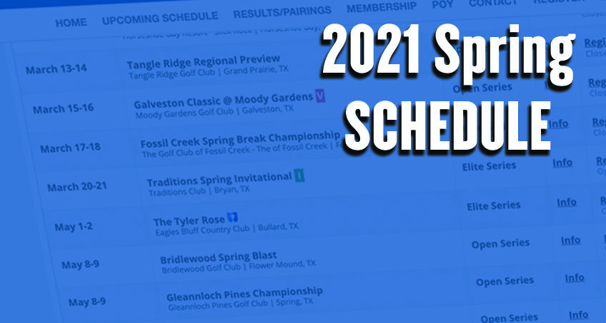 2021 Spring Calendar Released