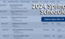 2024 TJGT Spring Schedule